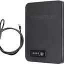 Gun Safes for Pistols, Small Pistol Safe Handgun Portable Safe with 4 Digits Combination Lock for Gun Storage, Plastic Handgun Case for Car, Home, Travel