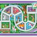 Genuine Fred DINNER WINNER, Enchanted Forest Kid's Dinner Tray - Award Winning - Picky Eater Solutions for Kids and Toddlers - Fun Mealtime - Divided Sections - Interactive Design - Dishwasher Safe