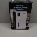 NineSky Dehumidifier for Home, 95 OZ Water Tank, (1000 sq.ft) Dehumidifiers for Bathroom Bedroom Basement with Auto Shut Off,7 Colors LED Light(White)