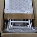 Storkcraft Premium Hoop Glider & Ottoman (White/Light Gray)  GREENGUARD Gold Certified Nursery Glider, Solid Wood Craftsmanship, Smooth-Gliding Nursery Chair and Ottoman, Award-Winning