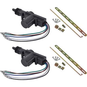 2 Pack Universal Car Auto Heavy Duty Power Door Lock Actuator Motor Professional 5 Wires DC 12V Auto Central Locking System Motor