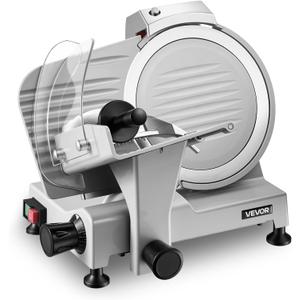 VEVOR Commercial Meat Slicer 300W Electric Cutter 10" Carbon Steel Blade