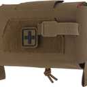 Compact MOLLE Trauma Pouch Quick Release IFAK Medical Pouch for Tactical Airsoft Combat Belt Vest Carrier