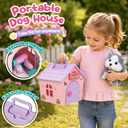 Toylink Robot Walking Dog Toys for Kids Girls 3-6, Portable Puppy House