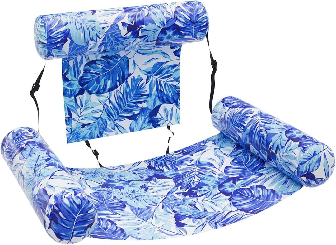 Inflatable Pool Float for Adults  Heavy Duty Floating Lounge Chair & Pool Noodle for Summer, Beach, Lake & Pool Parties  Comfortable Water Lounge for Relaxing & Fun