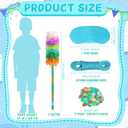 2 x 34" Piata Stick Accessories Set, Pinata Bat, Blindfold Eye Mask, Hemp Rope, Confetti (Blue)