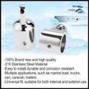Pair of Bimini Top Jaw Slide , O.D.20/22/25/32mm Marine Stainless Steel 316 Top Jaw Slide Cap Bimini Railing Fitting for Yacht Boat Hardware (32mm 1 1/4inch)