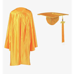 Shiny Kindergarten Graduation Cap and Gown Set 2025, Size 30