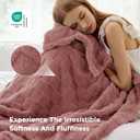 Bedsure GentleSoft Twin Blanket for Bed Dusty Pink - Super Soft Cozy Blankets for Women Kids Girls, Cute Fuzzy Fleece Throws for Bedroom Couch, 60x80 Inches