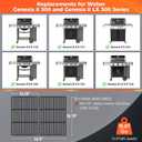 18.75" Grill Grates for Weber Genesis II 300 & Genesis II LX 300 Grills, Grill Parts for Weber Genesis 2 E310, Genesis II E310 315 335, Porcelain-Enameled Cast Iron Replacement Grates for Weber 66095