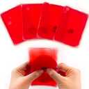 Reusable Click Instant Heat Packs, Pocket Hand Warmers, Snap It Hot/Cold Gel Heating Pad for Adults & Kids, Instant Hot Pad, Hot Compress, Hand Click Gel Warmers for Body (Large RED 4PCS), 2 Pack