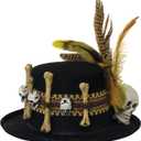 Rubies Adult Voodoo Mini Hat, As Shown, 4" x 7.5"