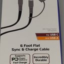 6 Foot Flat Sync & Charge Cable