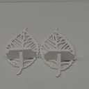 SOFE Wood White Candle Sconces Set of 2, Decorative Leaf Shaped Candle Shelf, Wall Candle Holder for Home, Wooden Shelf for Jars, Candles, Mini Planters, Farmhouse Wall Art