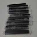 Ravinte 10 Pack Finger Pulls for Cabinets 200mm/7.87" Length Black Edge Pulls Matte Black Finger Cabinet Pulls Concealed Handles for Kitchen Drawer Finger Edge Pull Tab Handle (200mm/7.87" Overall Length)