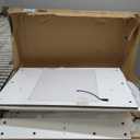 Vanity Desk with Mirror and LED Lights, Small Makeup Vanity Table Set with Drawers and Chair, Dressing Table with Power Outlet for Girls Bedroom, White