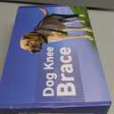 Dog Knee Brace for Back Leg, Adjustable Dog Leg Brace for Torn ACL Hind Leg Support, Joint Stability, Injury Recovery, Pain Relief, Dogs Rear Leg Wrap Harness Set with Collar and Leash (Large)