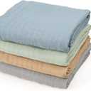 david's kids 4 Pack Baby Muslin Swaddle Blankets 47" x 47", 100% Cotton Swaddle Wrap for Boys Girls, Ultra Soft Breathable Receiving Blanket for Newborns, Dusty Blue & Sage Green & Grey & Sepia