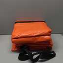 4 Pcs 176 Gallon Large Moving Bags with Zipper and Handles Foldable Storage Duffle Bags Heavy Duty Extra Large Totes for College Dorm Travel Clothes Blankets Bedding Moving (Orange)