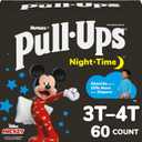 Pull-Ups Boys' Night-Time Potty Training Pants, Size 3T-4T Overnight Training Underwear (32-40 lbs), 60 Ct
