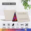 CISSOOK Beige Case for MacBook Air 13 Inch 2021 2020 2019 2018 Release Model A2337 A2179 A1932, Plastic Hard Shell Case with Keyboard Cover for MacBook Air 13.3 inch M1, Beige Stone