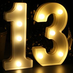 13th Birthday Decorations for Her&Him, 13th Birthday Centerpieces Table Decorations for Girls&Boys,Light Up Numbers 13 Sign for Party Backdrop Wall Decor
