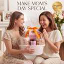 Pro Goleem Small Woven Basket with Gift Bags and Ribbons Durable Baskets for Mothers Day Gifts Empty Small Rope Basket for Storage 12"X 8" X 5" Baby Toy Baskets with Handles, White