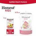Honest Kids Super Fruit Punch, Organic Juice Drink, 6 Fl oz Juice Boxes, 6 Fl Oz (Pack of 40)