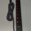 Rack Mount Power Strips,8 Outlet Strips with Individual Switches, PDU Power Strip for Server Racks, 14AWG Heavy-Duty Braided Extension Cord,15A 125V 1875W (10 FT Cable)