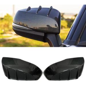 For Toyota Highlander 2020 2021 2022 2023 Side Rearview Mirror Cover, Add-on Side Mirror Cap, Carbon Fiber Pattern Auto Exterior Highlander Accessories 2PCS