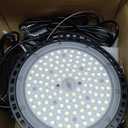 8 Pack 150W UFO LED High Bay Lights, 5000K Daylight, Super Bright 22500 LM, AC100-277V, High Bay Led Shop Lights with US Plug 5ft Cable for Garage Plug & Play Lighting for Warehouse