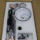 LEPOWER Metal Desk Lamp, Adjustable Goose Neck Architect Table Lamp with On/Off Switch, Swing Arm Desk Lamp with Clamp, Eye-Caring Reading Lamp for Bedroom, Study Room &Office (Sandy Black)