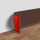 Vinyl Wall Base Rubber Baseboard Molding Trim Self Adhesive 4" Wide