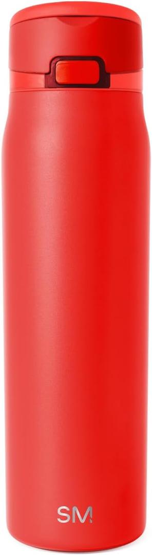 Simple Modern Mesa Loop Water Bottle with Straw | 30oz Cup Holder Friendly Insulated Stainless Steel Bottles for Travel, Sports and School | Saffron