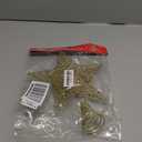 BinaryABC Christmas Tree Topper Star,Glittering Christmas Tree Decoration Ornaments,20cm (Rose Gold)