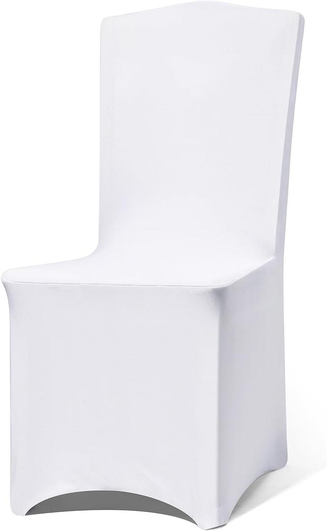 30 Pack White Chair Covers for Party, Spandex Chair Covers for Wedding, Stretch Seat Cover 30 Pieces, Universal Fitted Polyester Slipcovers for Dining Chairs, Parties & Banquet (30 PCS) 30 Pack White Chair Covers for Party, Spandex Chair Covers for Wedding, Stretch Seat Cover 30 Pieces, Universal Fitted Polyester Slipcovers for Dining Chairs, Parties & Banquet (30 PCS)