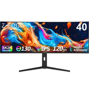 Z-EDGE UG40 40" 120Hz 5K2K 5120x2160 Ultrawide Curved Gaming IPS Monitor