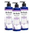 Dr Teal's 24 Hour Moisture+ Body Lotion, Lavender Essential Oil, 18 fl oz (Pack of 3)