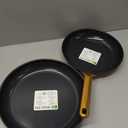 GreenPan Nonstick Reserve Pro 10” & 12” Frying Pan Set, NSF Certified Ceramic, Hard Anodized PFAS-Free Skillets, Stainless Steel Handles, Oven & Dishwasher Safe, Black