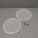 2pcs Round Ceiling Speaker Grill Covers for 8 Inch Speaker with Screws(White)
