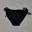 Zmart Women Low Waisted Bikini Bottoms - String Tie Side Bathing Suit Moderate Coverage Swim Bottom (Medium, Black)