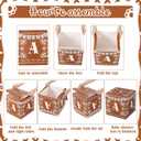 Marspark 4 Pcs Cielito Lindo Baby Shower Decorations Cielito Lindo Baby Blocks Boxes with Letter Mexican Party Decorations Papel Picado Box for Gender Reveal Birthday Fiesta Photo Props(Brown)