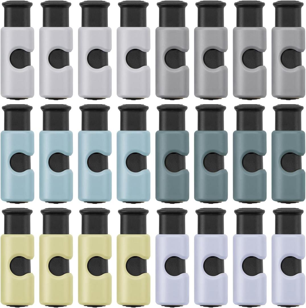 Mr. Pen- Squeeze and Lock Bread Bag Clips, 24 Pack, Colorful, Bag Clips for Food Storage (Cool Tones)