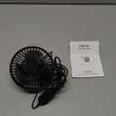 Grow Tent Fan, 5.5" Greenhouse Clip Fan with Brushless Motor and Non-Slip Clamp, Strong Airflow and Low Noise, 360° Tilt, Easy Mount for Plant Hydroponics Circulation Cooling Ventilation Shed