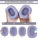 GEVO Upgraded Ear Cushions Replacement Earpads for 2024 New Apple AirPods Max Headphones, Mesh Fabric Ear Pads Cover with Memory Foam and Magnet for AirPods Max Fresh Color (Purple)