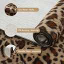 Bathroom Rugs Leopard Print Bath Mats Cheetah Fluffy Rug 24X36 Inch Bath Mat Non Slip Bathroom Rug Washable Bath Mat Shower Rugs for Sink Shower Vanity