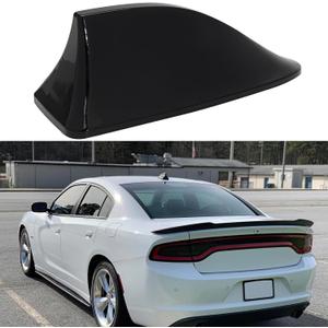 Shark Fin Antenna Cover for Car, AM/FM Radio Signal Roof Aerial Decoration, Vehicle Shark Fin Shape Cover with Adhesive Tape, Replacement for SUV Truck Van Most Auto Cars