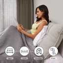 Electric Heated Blanket 72"x84" Full Size, Soft Coral Fleece with 4 Heating Levels and 10 Hours Auto-Off, Machine Washable, Mother's Gifts, Cozy Plush Fabric for Home, Light Gray