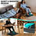 Under Desk Elliptical Machine, 12 Speeds Leg Exerciser as Seen on TV with RF Remote Control for Seniors, Auto & HR Mode Quiet Portable Seated Pedal Exerciser for Home and Office