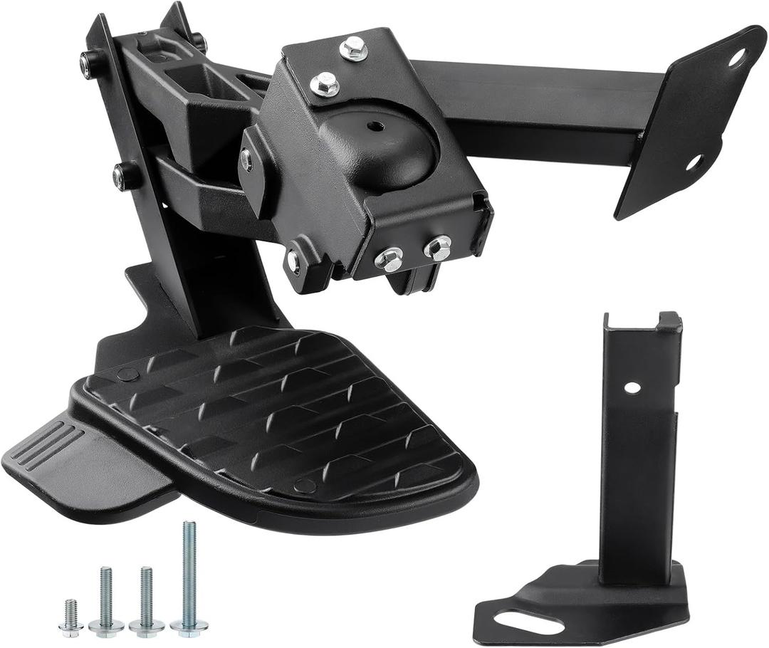 Rear Bed Step, Retractable Bed Step Bumper Step Fit for Dodge Ram 2500 3500 2019-2024, Truck Rear Tailgate Bedsteps Replaces# 82215842AE 82215842AG 82215842AH 82215842AD 82215842AC